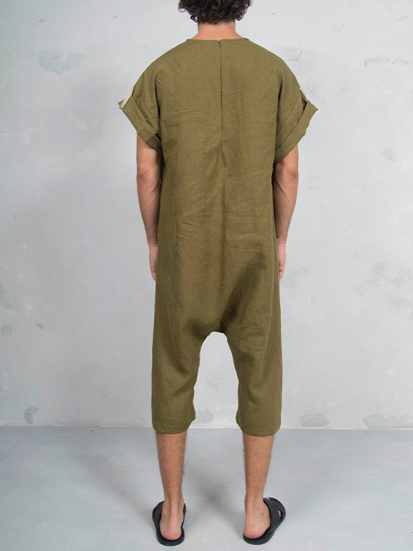 Men's Short Sleeve Jumpsuit