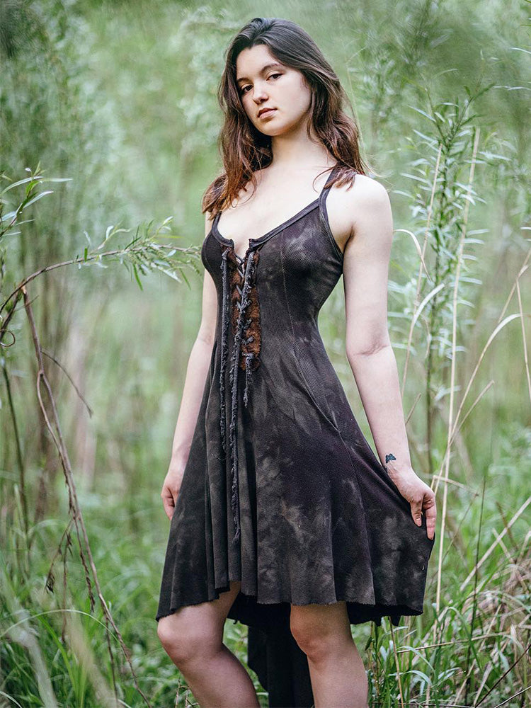 Pixie Corset Tie-dye Dress