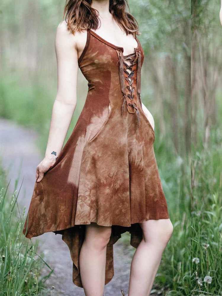 Pixie Corset Tie-dye Dress
