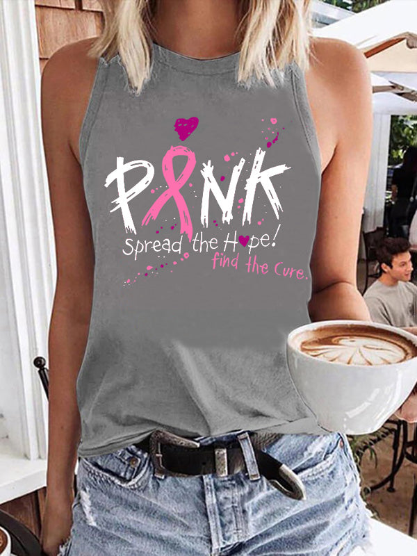 Pink Spread the Hope Find the Cure Tank Top