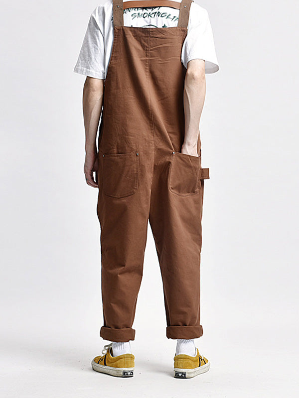 Men's Casual Multi-Pocket Cargo Overalls