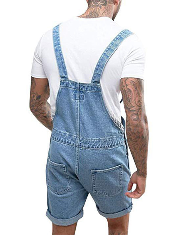 Men's Vintage Casual Denim Romper