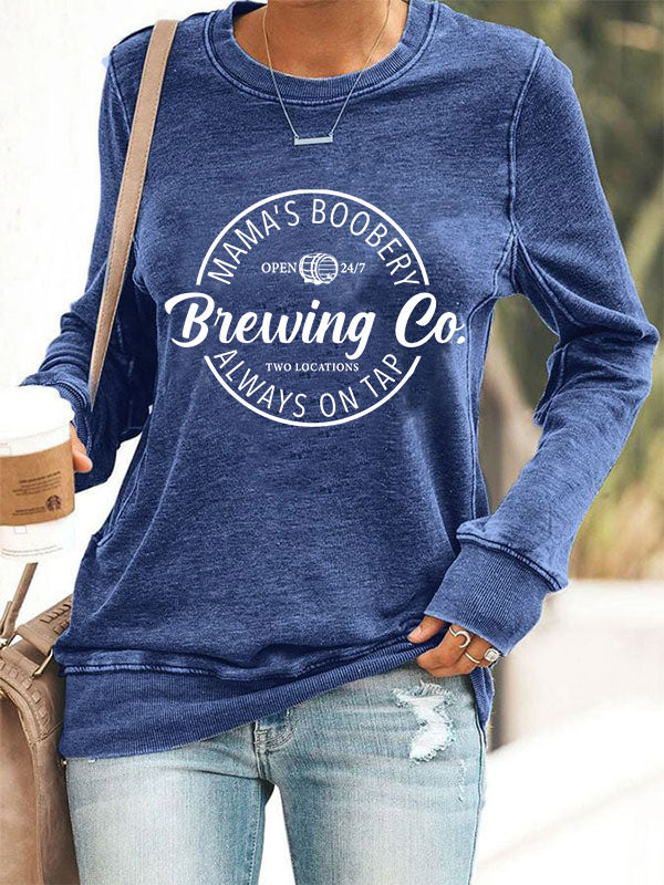 Brewing Co Mama's Boobery Always On Tap Cozy Sweatshirt