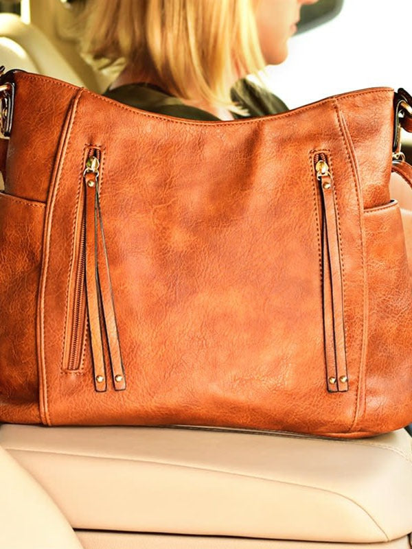 Vintage Shoulder Strap Tote Bag