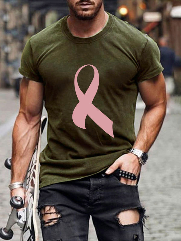 Pink Ribbon Graphic Mens Classic T-shirt
