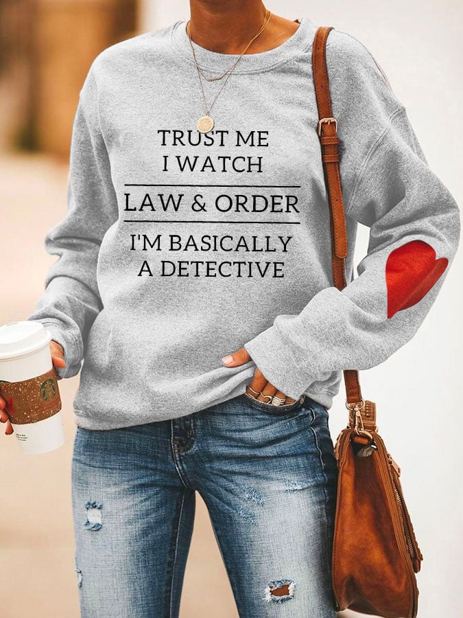 Law & Order Print Sweatshirt