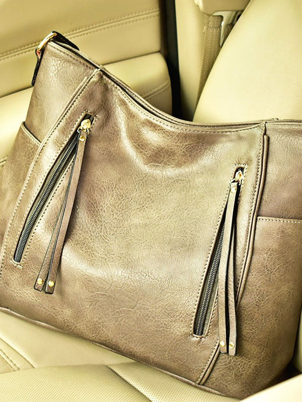 Vintage Shoulder Strap Tote Bag
