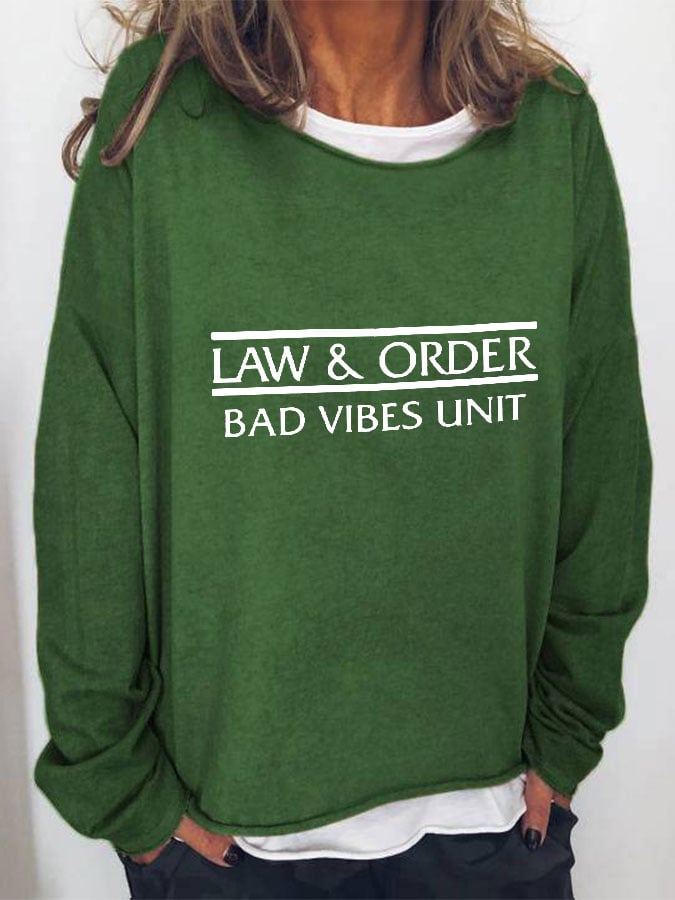 Law & Order Bad Vibes Unit Long Sleeve T-Shirt