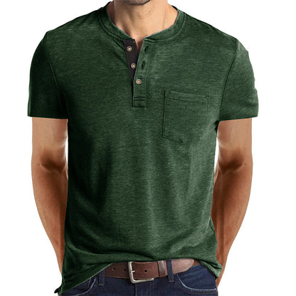Men's Solid Color Short Sleeve T-shirt