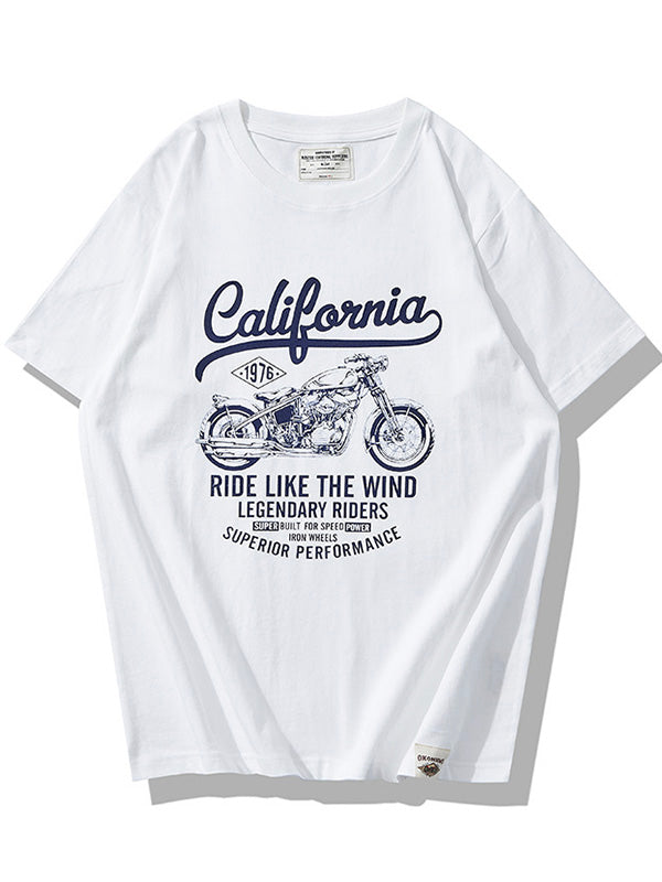 Vintage Motorcycle Print Men's Classic T-shirt