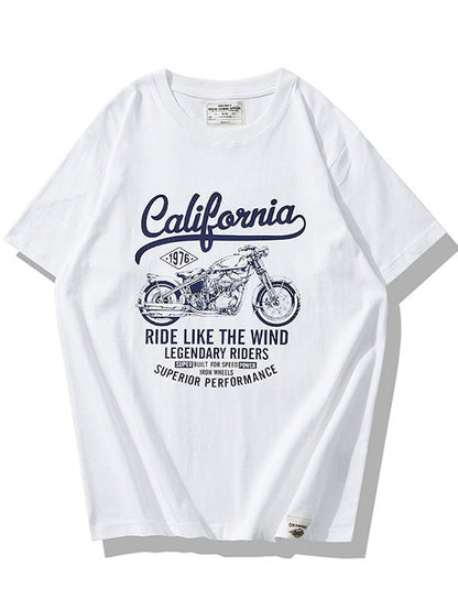 Vintage Motorcycle Print Men's Classic T-shirt
