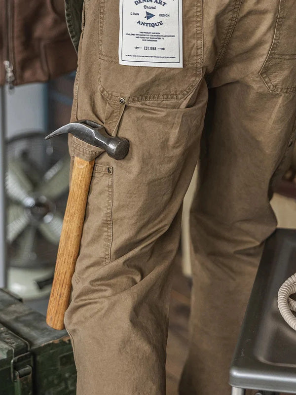 Men's American Washed Distressed Cargo Pants