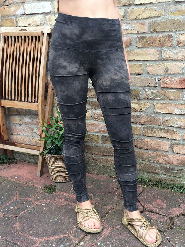 Dark Grey Tie-Dye Leggings 2.0