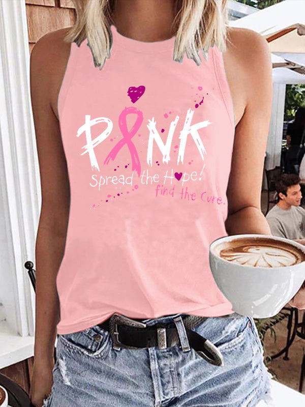 Pink Spread the Hope Find the Cure Tank Top