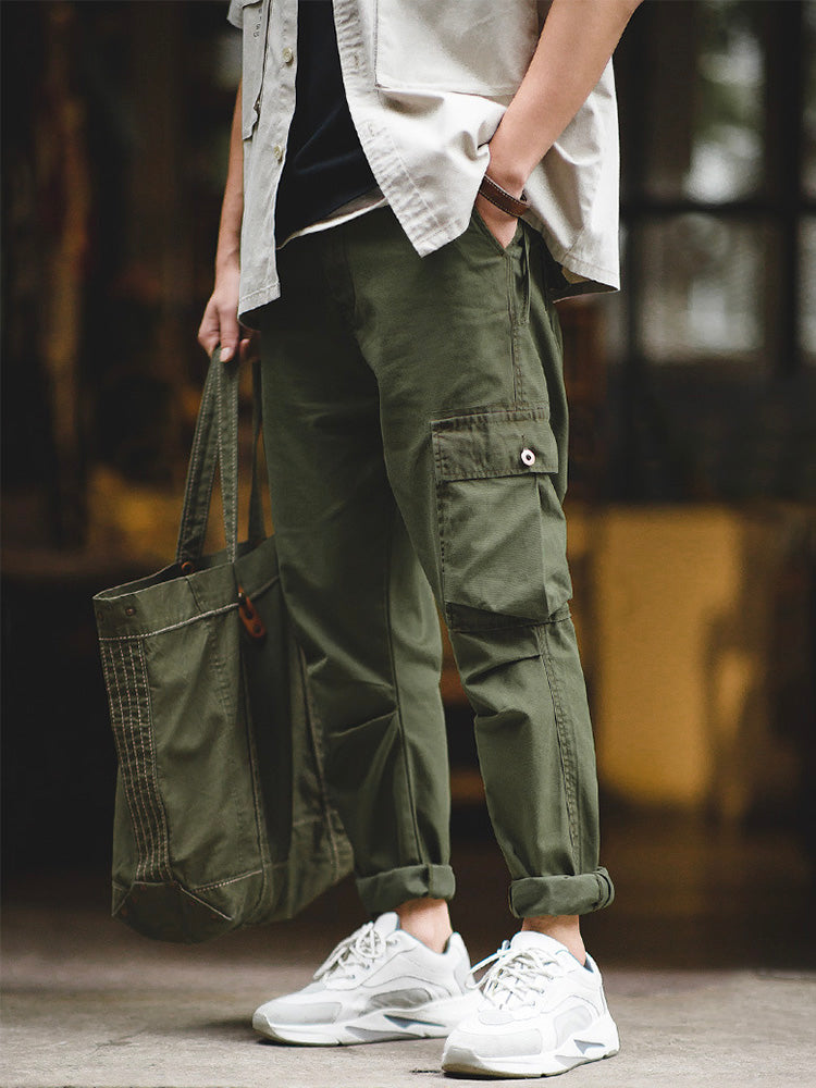 Men's Cargo Pants with Unique Asymmetrical Pockets