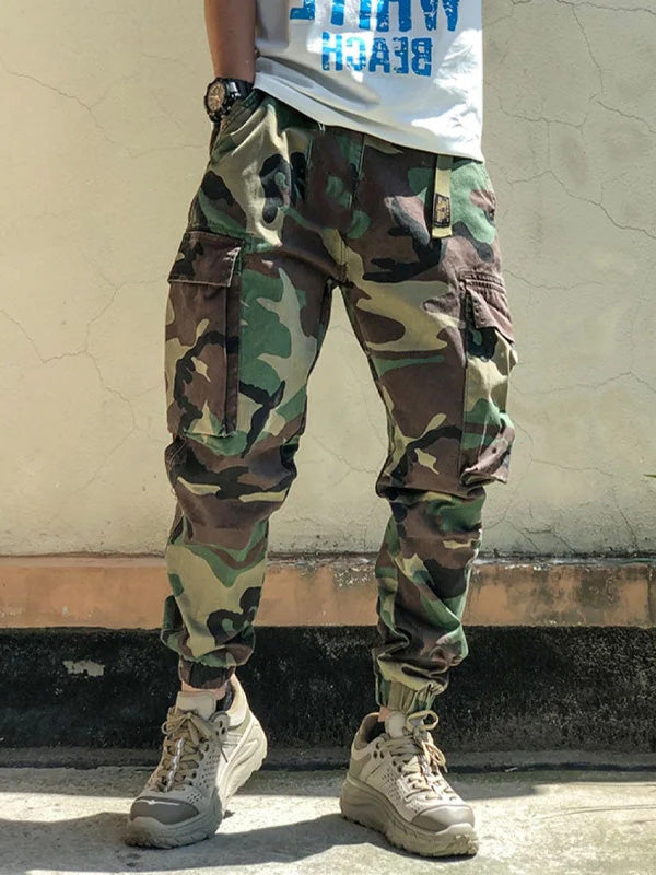 Men's Camouflage Cargo Pocket Sweatpants