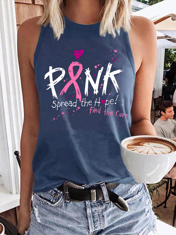 Pink Spread the Hope Find the Cure Tank Top