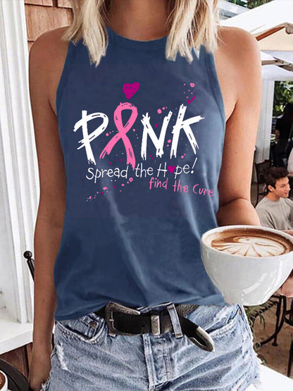 Pink Spread the Hope Find the Cure Tank Top