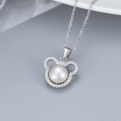 S925 Silver Pearl Pendant Necklace