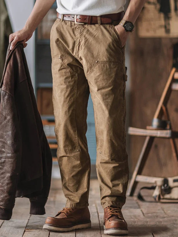 Men's American Washed Distressed Cargo Pants