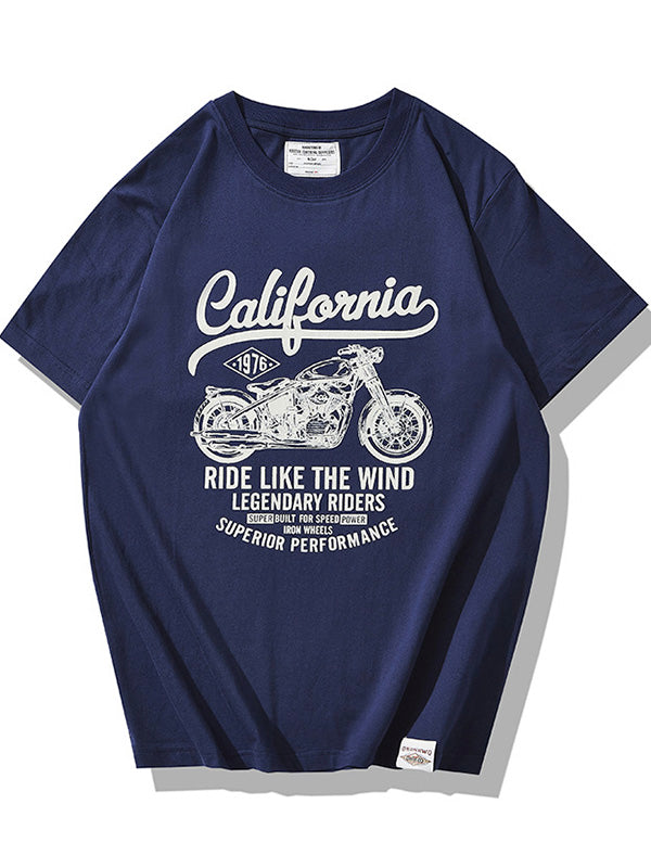 Vintage Motorcycle Print Men's Classic T-shirt