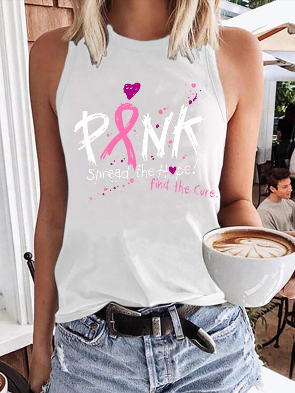 Pink Spread the Hope Find the Cure Tank Top