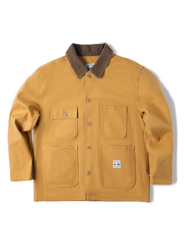 Men's American Vintage Canvas Jacket Multi Pocket Cargo Jacket