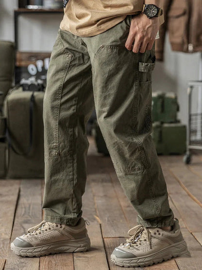 Men's American Washed Distressed Cargo Pants