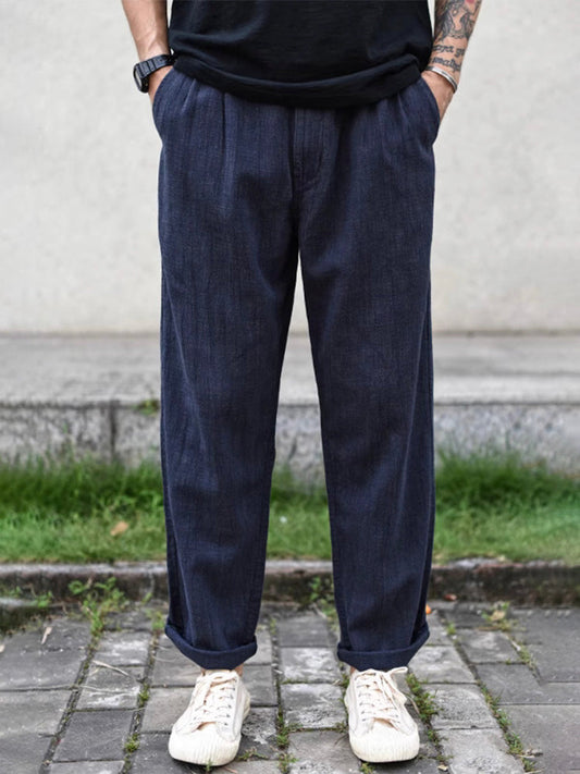 Men's Ramie Loose Pants