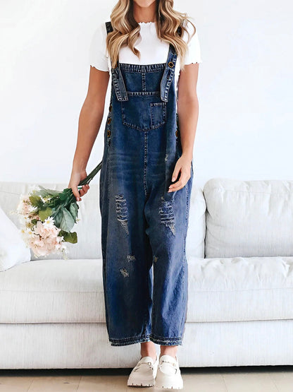 Loose-Fit-Distressed-Denim-Overalls-dark-blue