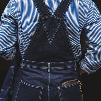 Men's Vintage Indigo Denim Overalls