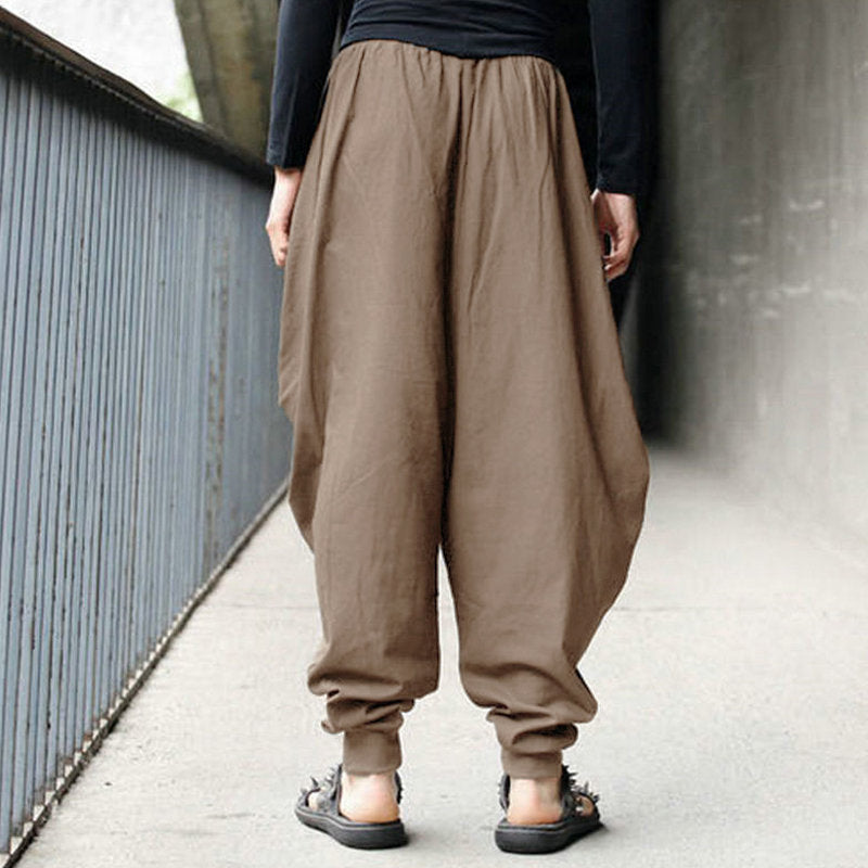Unisex Vintage Loose Harem Pants