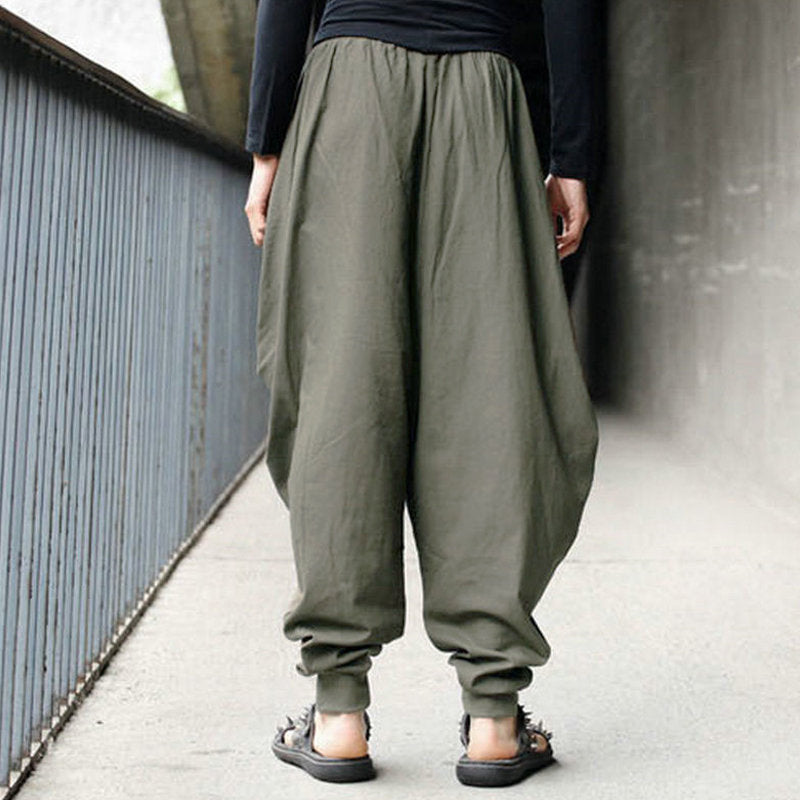Unisex Vintage Loose Harem Pants