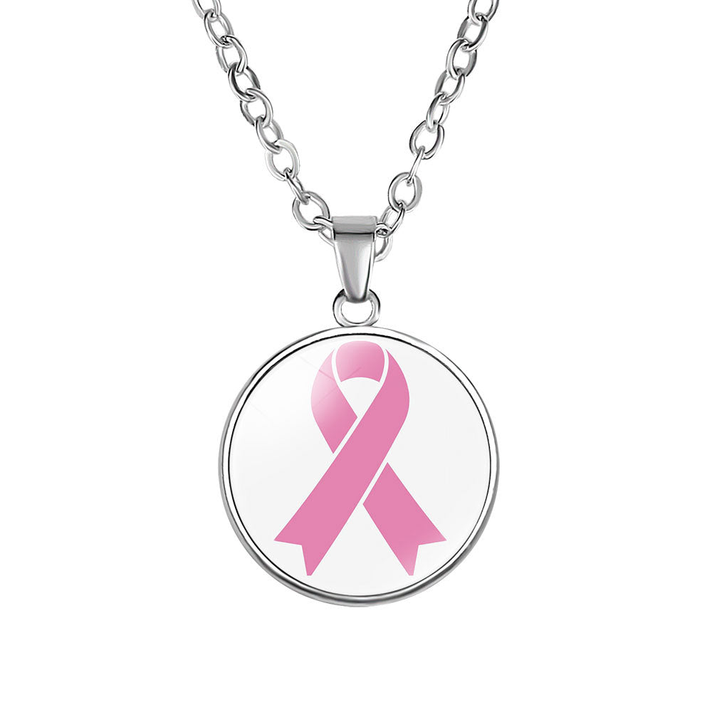 Breast Cancer Awareness Pendant Necklace
