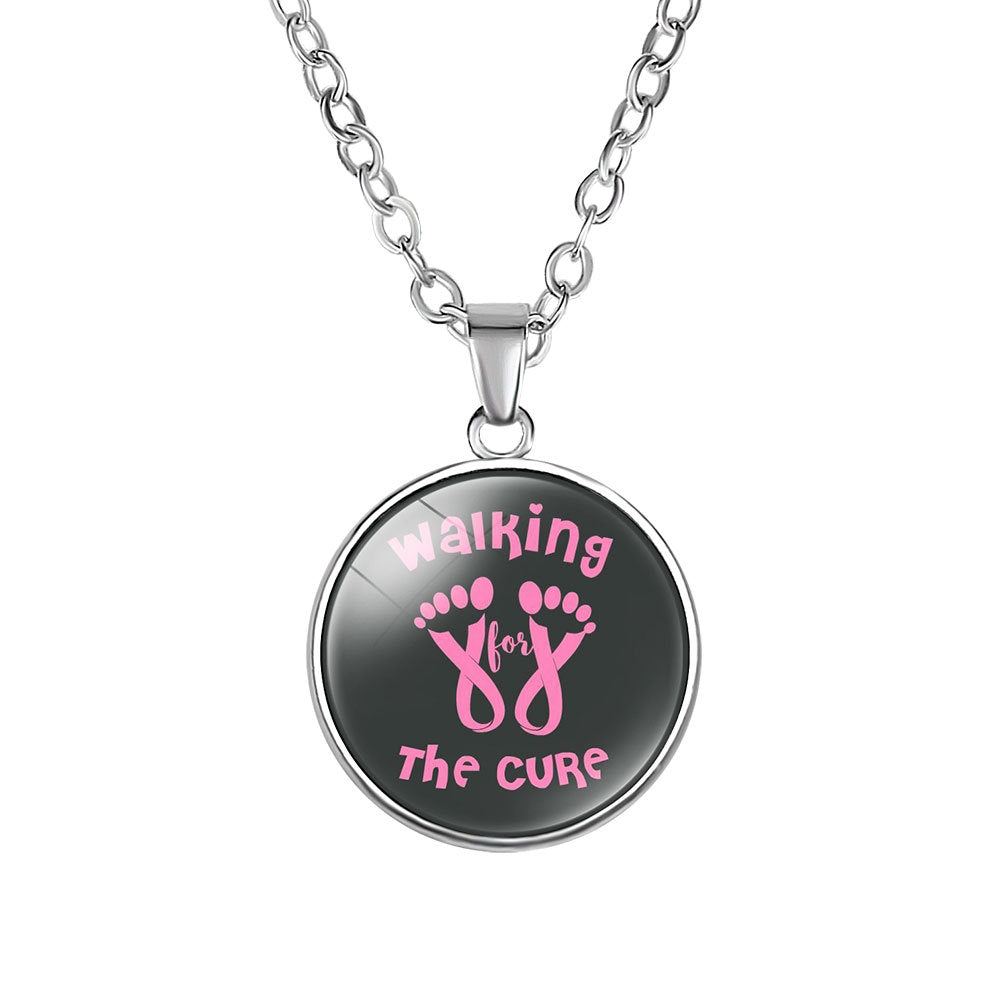 Breast Cancer Awareness Pendant Necklace