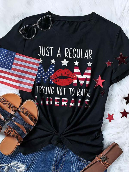 Just A Regular Mom Graphic T-shirt