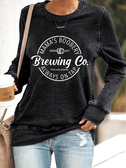 Brewing Co Mama's Boobery Always On Tap Cozy Sweatshirt