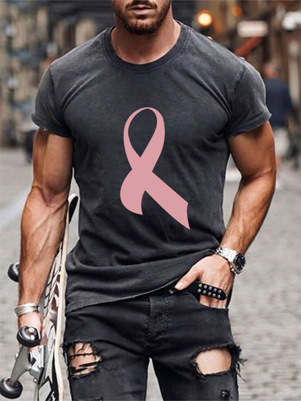 Pink Ribbon Graphic Mens Classic T-shirt