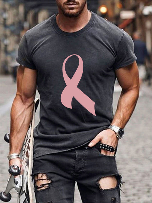 Pink Ribbon Graphic Mens Classic T-shirt