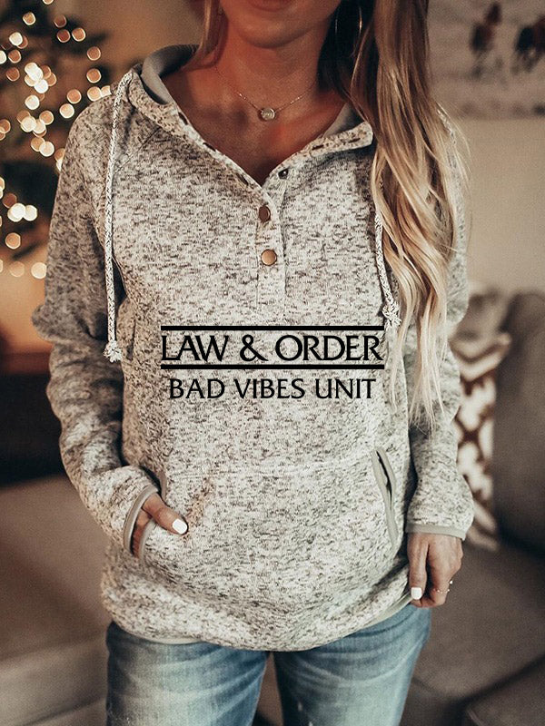 Law & Order Bad Vibes Unit Hoodie Sweater