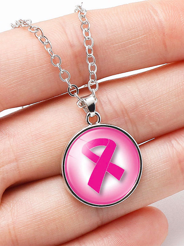 Breast Cancer Awareness Pendant Necklace