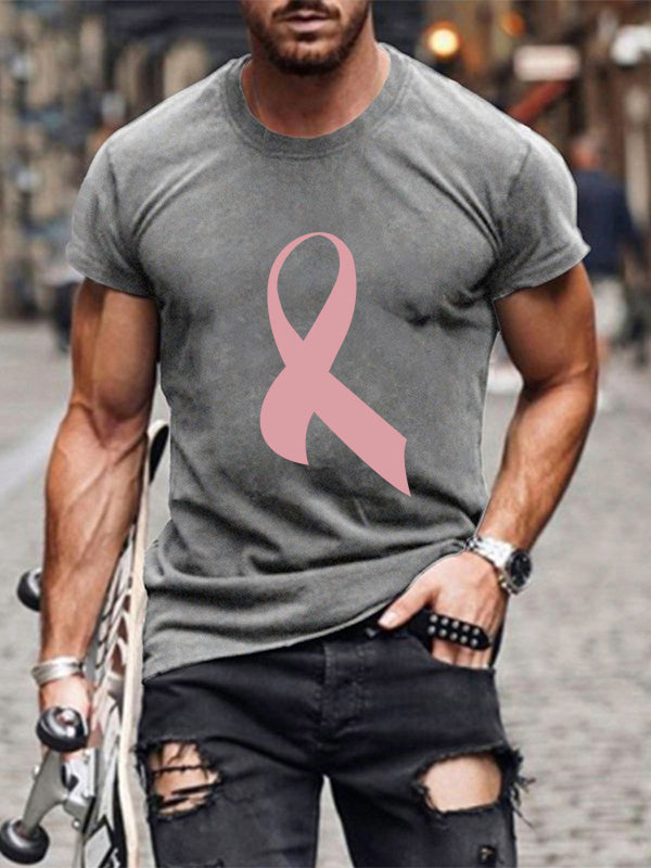 Pink Ribbon Graphic Mens Classic T-shirt