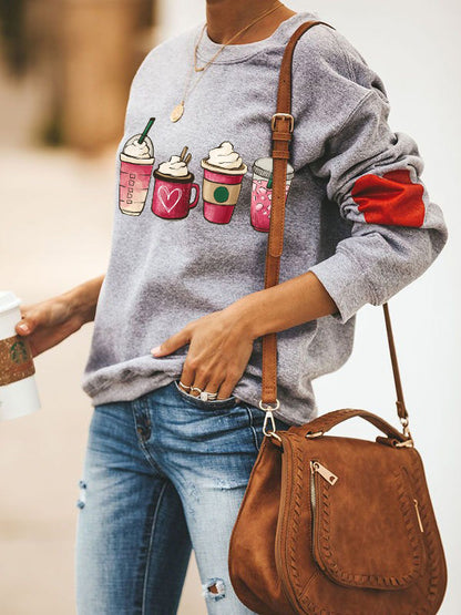 Love Coffee Heart Sweatshirt