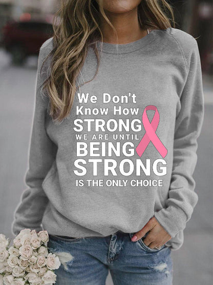 Pink Ribbon Breast Cancer Awareness Cozy Sweatshirt