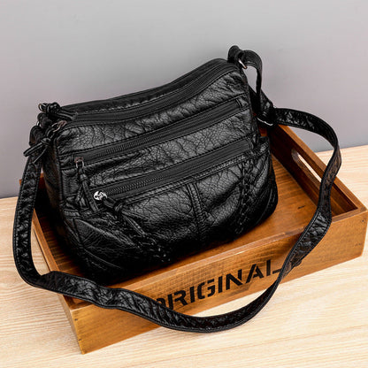 Casual Soft Leather Crossbody Bag