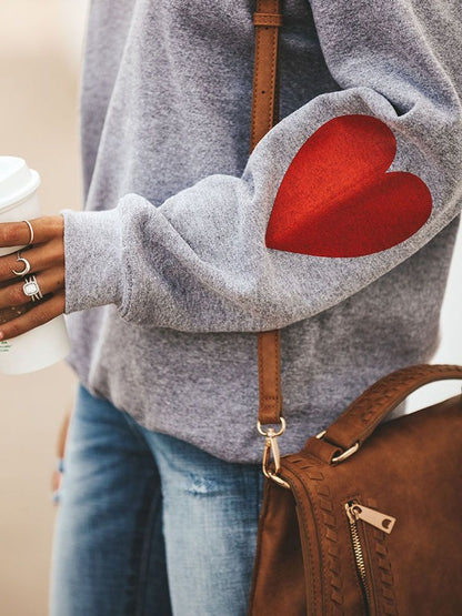 Love Coffee Heart Sweatshirt