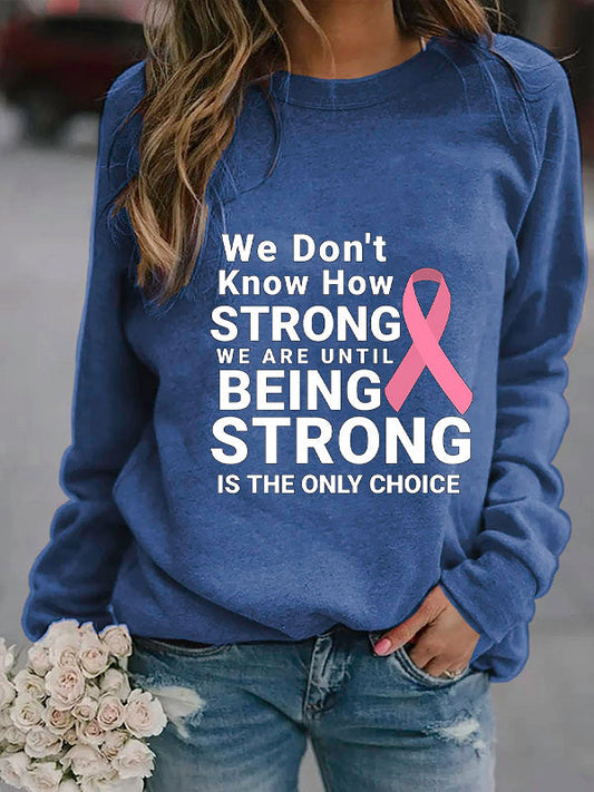 Pink Ribbon Breast Cancer Awareness Cozy Sweatshirt
