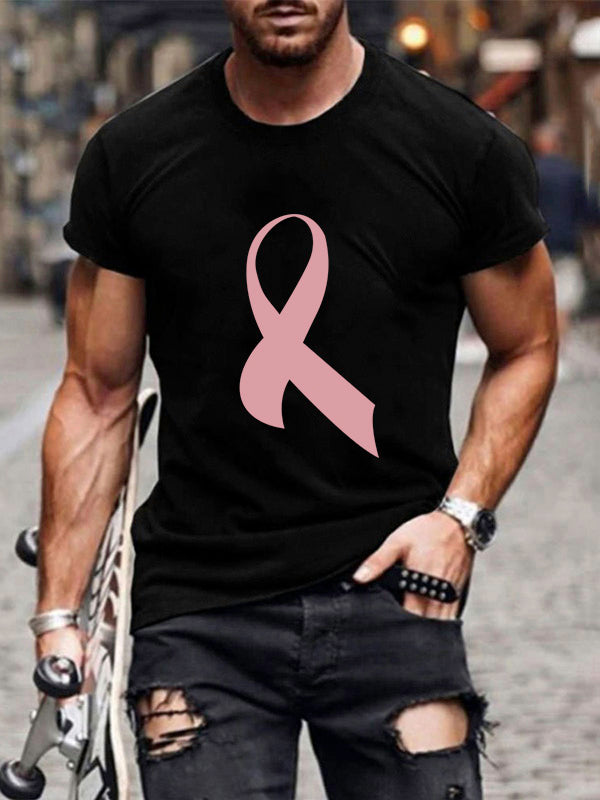 Pink Ribbon Graphic Mens Classic T-shirt