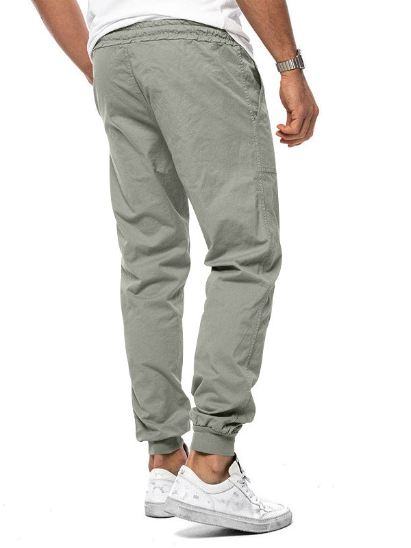 Men's Drawstring Elastic Waist Casual Pants