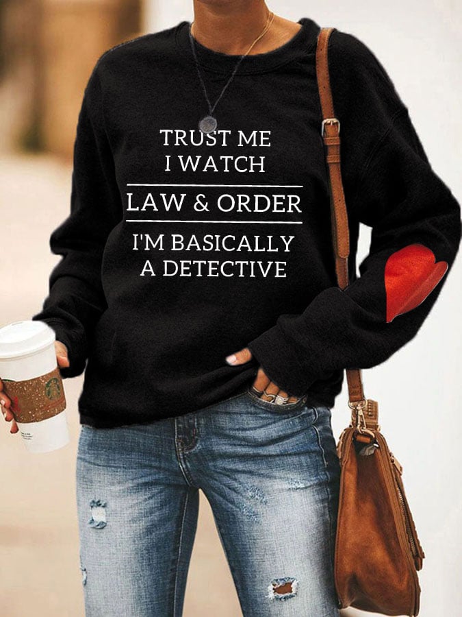 Law & Order Print Sweatshirt
